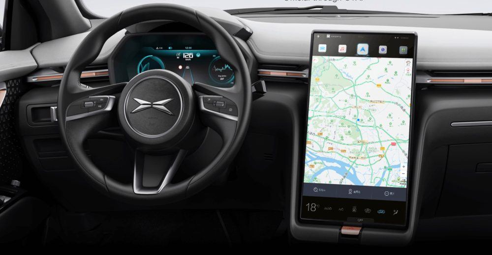 Diseño interior del Xpeng G3