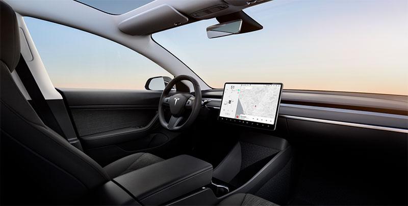 Tesla Model 3 interior standard