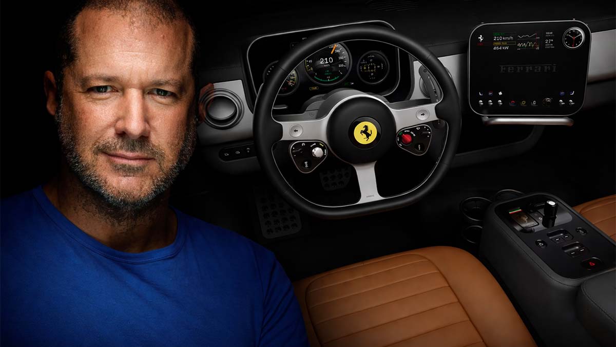 Jony Ive, diseñador del interior del Ferrari Luce y de dispositivos tan icónicos como el iPhone de Apple