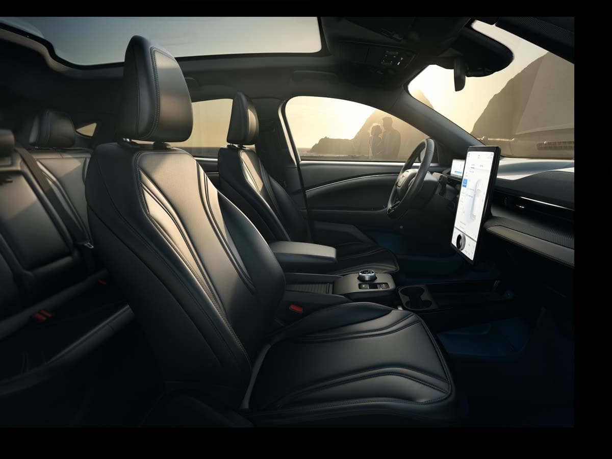 Vista interior del Ford Mustan Mach E